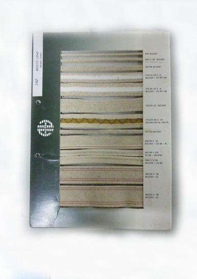 muestrario telas hilos consultar medidas y cantidades